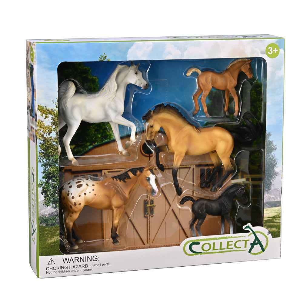 Horses Figurine Collection 5pc Gift Box Set by CollectA Animal Figurines 3yrs+