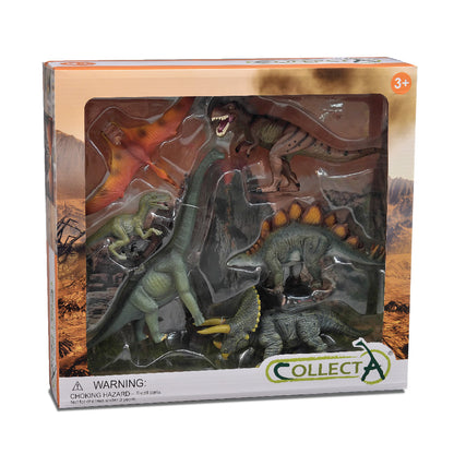 Dinosaurs Figurine Prehistoric Life Collection Gift Box Set 6pc by CollectA Animal Figurines Dinosaur and Dragon Theme 3yrs+