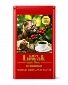 Premium Wild Kopi Luwak Arabica Civet Coffee Beans – Luxury Tin