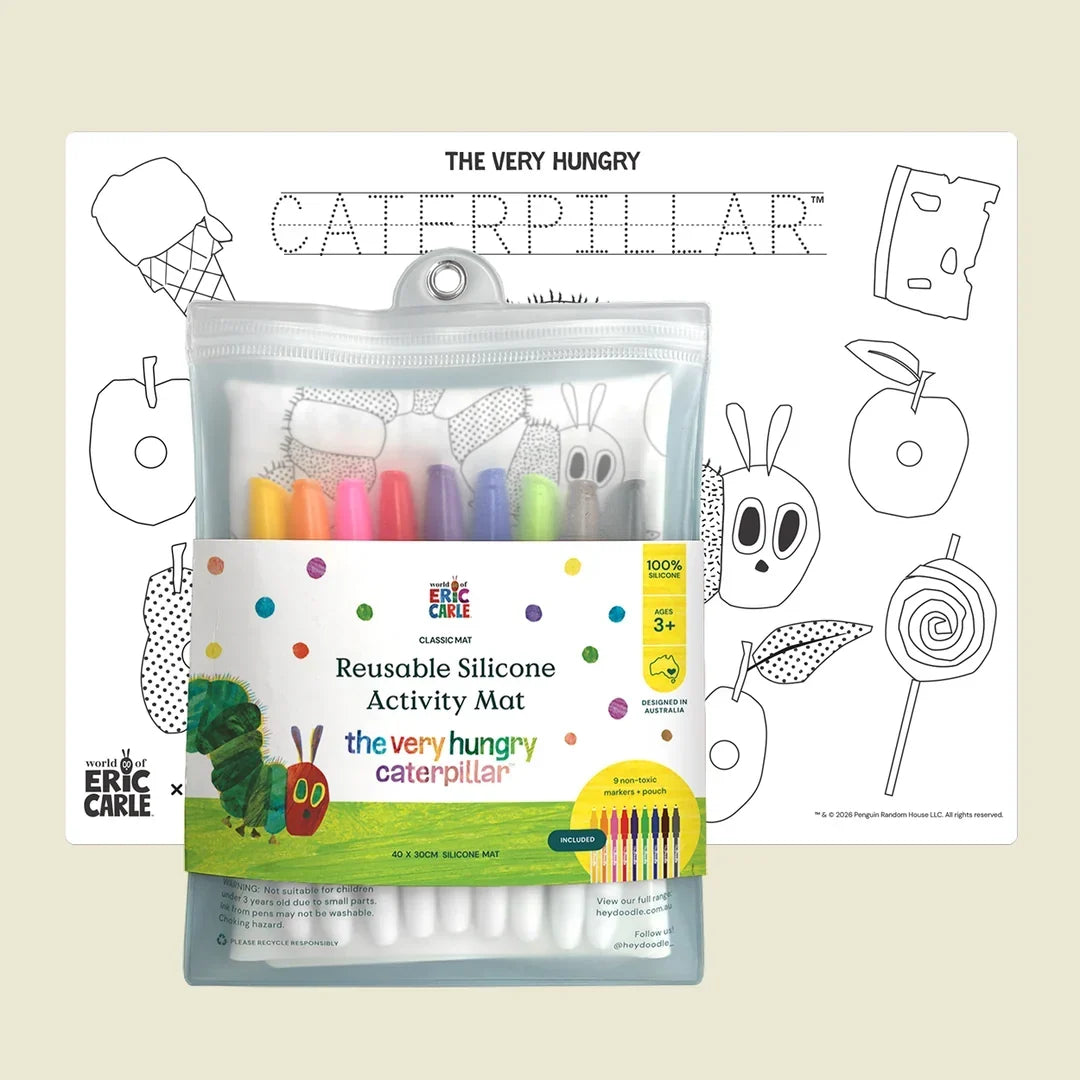 Hey Doodle The Very Hungry Caterpillar Classic Colouring & Doodle Mat Travel Toys Art and Craft for Kids 3yrs+