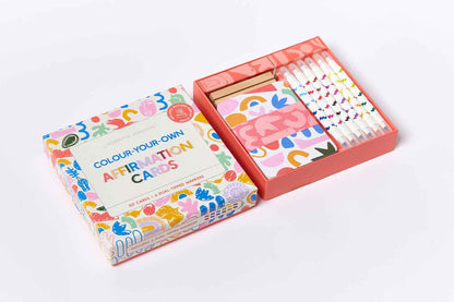 Colour Your Own Affirmation Cards Mindfulness Art and craft for kids 3yrs+