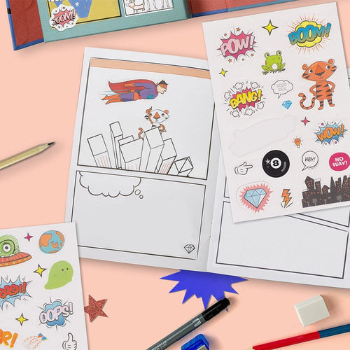 Tiger Tribe Comic Book Kit Practice Plan Create Activity Book Art and craft for Kids Clearance 5yrs+