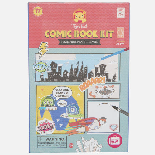 Tiger Tribe Comic Book Kit Practice Plan Create Activity Book Art and craft for Kids Clearance 5yrs+