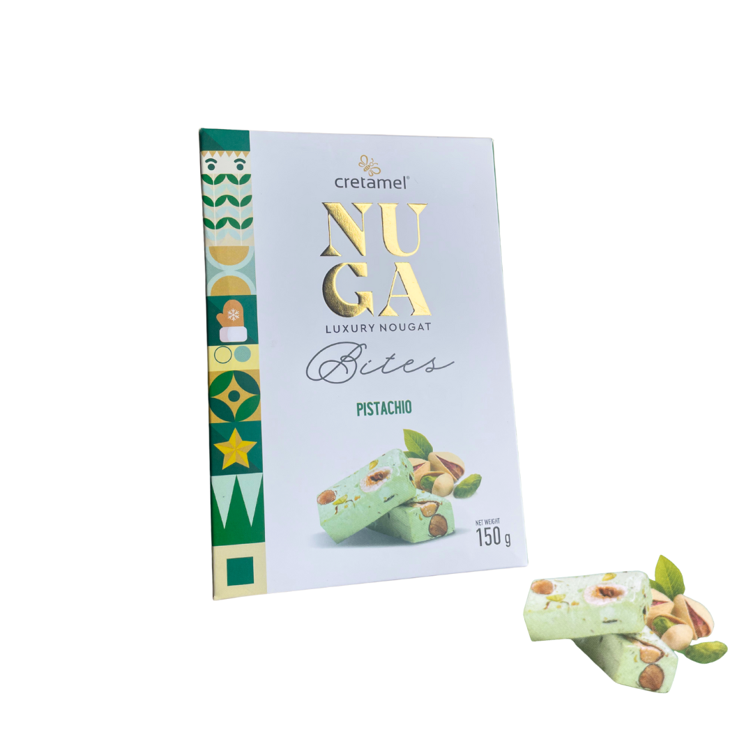 Cretamel Nougat Bites with Pistachio 150g Box
