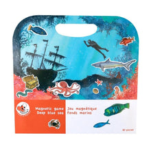 Egmont Magnetic Game Deep Blue 80pcs Magnetic Interactive Activity Travel Toys Ocean Theme 3yrs+