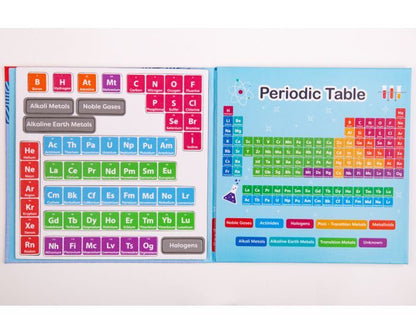 ZooBooKoo Periodic Table Chemistry Magnetic Activity Interactive Book Early Science STEM Travel Toys 7yrs+