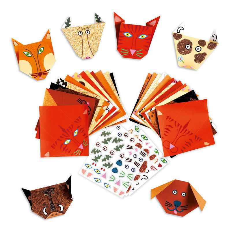 Animals Origami Travel Toys by Djeco Stationary Art and craft for kids 4yrs+