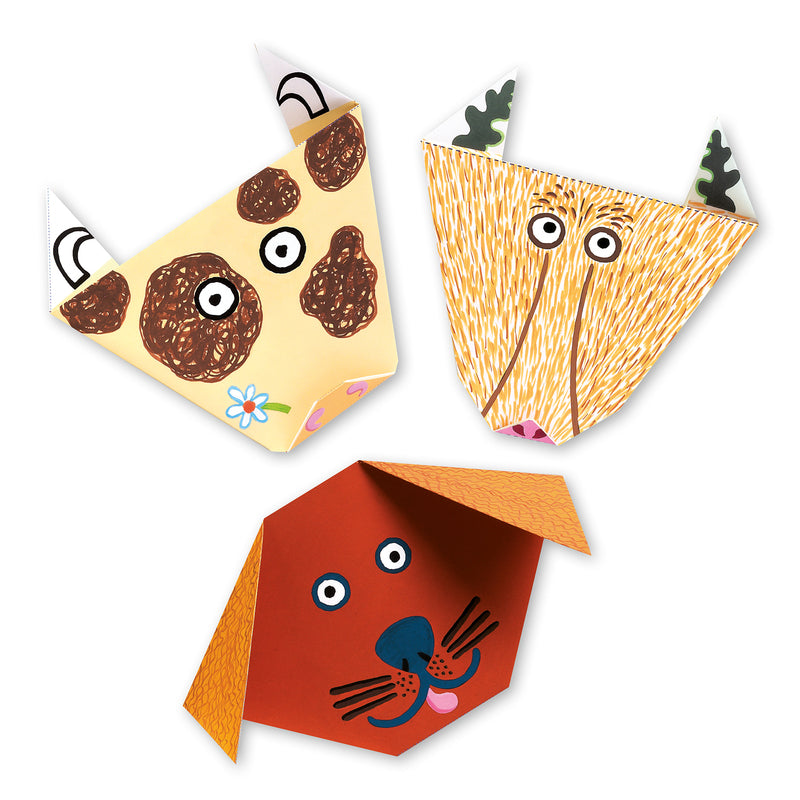 Animals Origami Travel Toys by Djeco Stationary Art and craft for kids 4yrs+