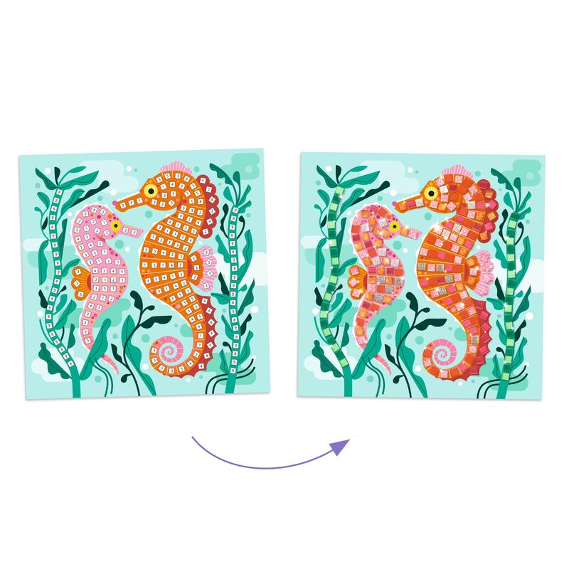 Caribbean Mosaic by Djeco Ocean Toys Stationary Art and craft for kids 5yrs+