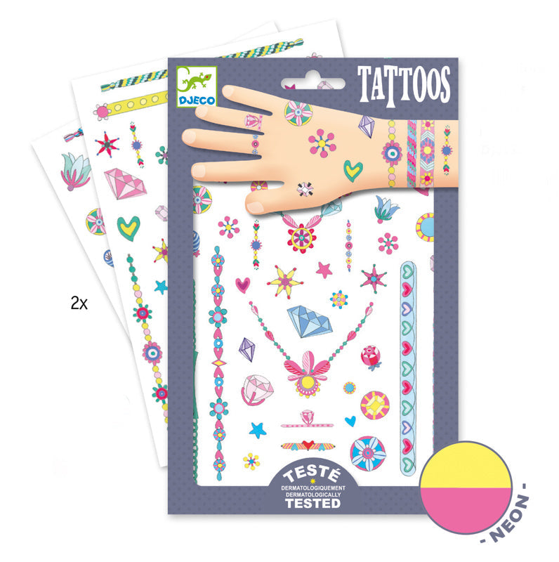 Temporary Tattoos by Djeco Stationary Art and craft for kids Best Seller 3yrs+
