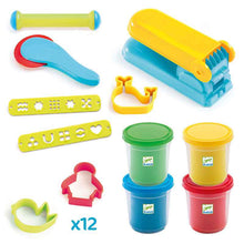 Playdough Starter Kit Introduction to Dough Set by Djeco Toddler Art and craft Developmental Toys for Toddlers Best Seller 18m+