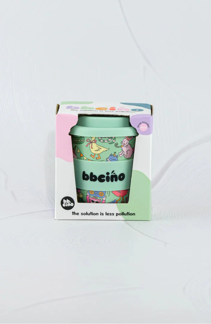 BBcino Party Animal in Green 240ml Babycino Retired
