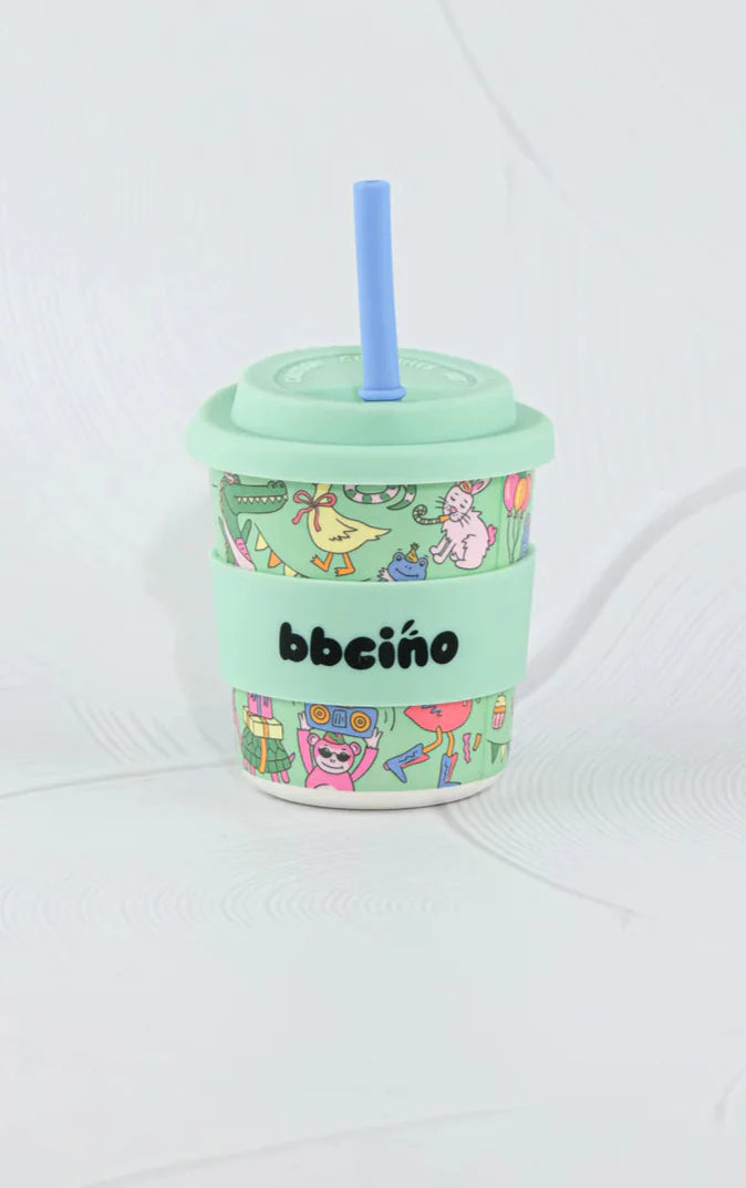 BBcino Party Animal in Green 240ml Babycino Retired
