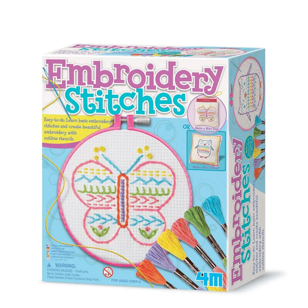 Easy To Do Embroidery Stitches Kit By 4M Art and Craft for Kids Gifting idea for 8yrs+