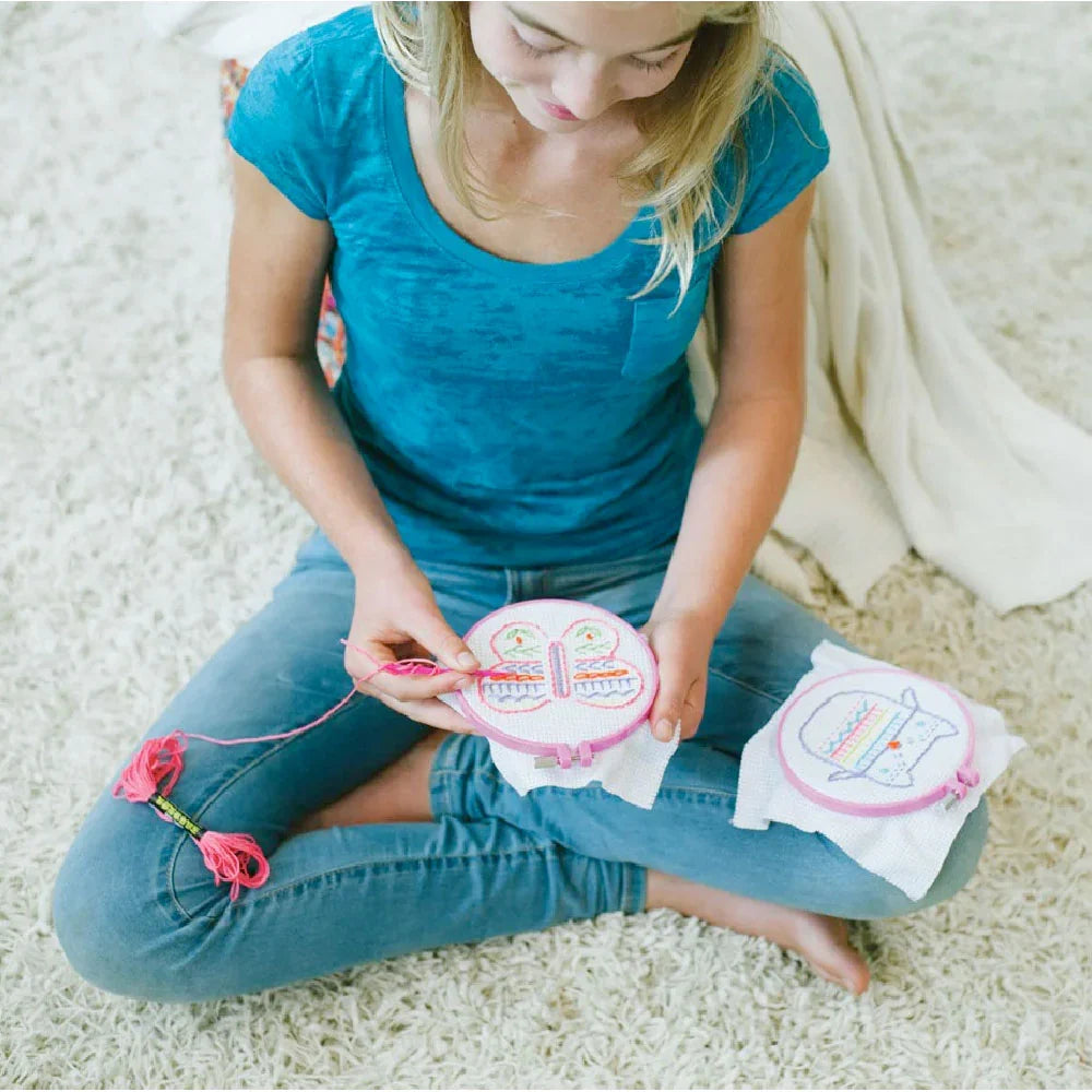 Easy To Do Embroidery Stitches Kit By 4M Art and Craft for Kids Gifting idea for 8yrs+