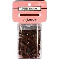 My Beauty Hair Poly Band 72 Pack Brown