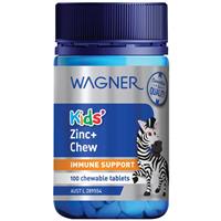 Wagner Kids Zinc Plus Chewable 100 Tablets - GimmeNow