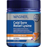 Wagner Cold Sore Relief Lysine 100 Tablets - GimmeNow