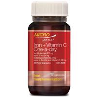 Microgenics Iron + Vitamin C One A Day 30 Capsules - GimmeNow