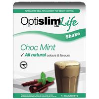 OptiSlim Life Shake Choc Mint 50g x 7 - GimmeNow