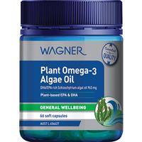 Wagner Plant Omega-3 Algae Oil 60 Capsules - GimmeNow