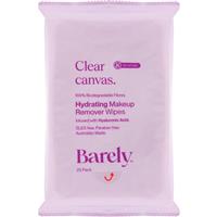Barely Clear Canvas Hydrating Hyaluronic Acid Makeup Remover Wipes 25 Pack
