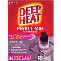 Deep Heat Period Pain Heat Patches 3 Pack - GimmeNow