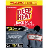 Deep Heat Extra Large Heat Back Patches 6 Pack Exclusive - GimmeNow