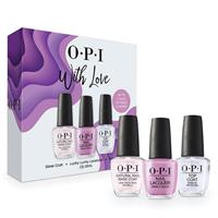 OPI Nail Lacquer Trio Gift Set Base Coat + Lucky Lucky Lavender & Top Coat Mothers Day 2025