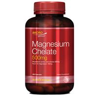 Microgenics Magnesium Chelate 500mg 200 Capsules - GimmeNow