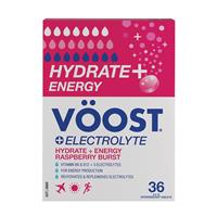 Voost Hydrate + Energy Raspberry Burst Effervescent Tablets 36 Pack - GimmeNow