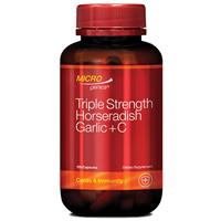 Microgenics Triple Strength Horseradish Garlic + C 120 Capsules - GimmeNow