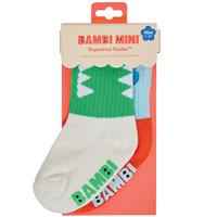 Bambi Mini Co. Superstar Socks Boys Green Teeth 1-2 Years