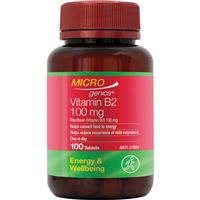 Microgenics Vitamin B2 100mg 100 Tablets - GimmeNow