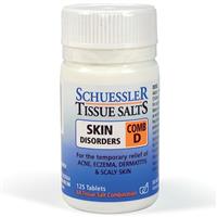 Tissue Salts Comb D Skin Disorders 125 Tablets - GimmeNow