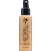 W7 Ready Set  Glow Lluminating Setting Spray Gold