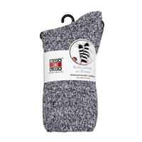 Adults Bed Socks Marled Black and White
