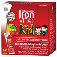 Body Essential Iron Vital Kid 45x5mL Oral Liquid Sachets - GimmeNow