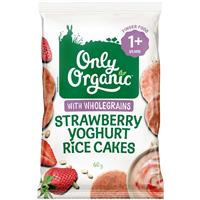 Only Organic Strawberry Yoghurt Rice Cakes 60g