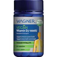 Wagner Vegan Vitamin D3 1000IU 60 Capsules - GimmeNow