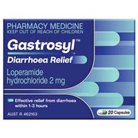 Gastrosyl Loperamide 2mg 20 Capsules