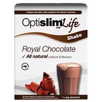OptiSlim Life Shake Royal Chocolate 50g x 7 - GimmeNow