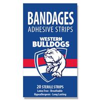 AFL Bandages Western Bulldogs 20 Pack