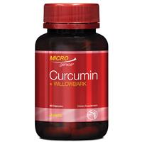 Microgenics Curcumin + Willowbark 60 Capsules - GimmeNow