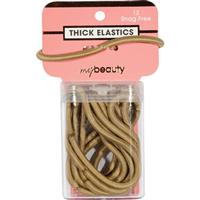 My Beauty Hair Snag Free Thick Elastic 12 Pack Blonde - GimmeNow