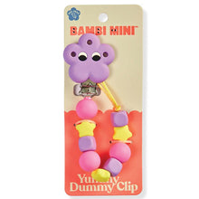 Bambi Mini Co. Accessories Silicone Flower Pacifier Clip Lilac/Yellow/Pink