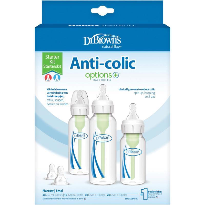 Dr Browns Options Anti-Colic Narrow Neck Starter Kit
