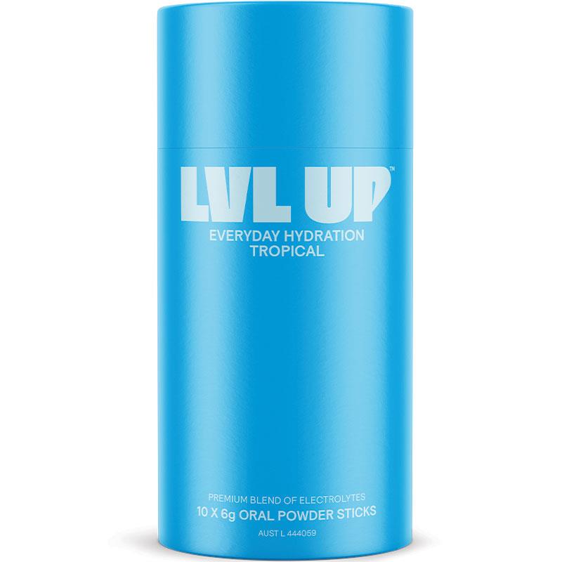 Lvl Up Everyday Hydration Sticks Tropical 10 Pack