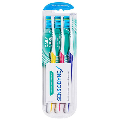 Sensodyne Sensitive Teeth Daily Care Soft Toothbrush 3 pack