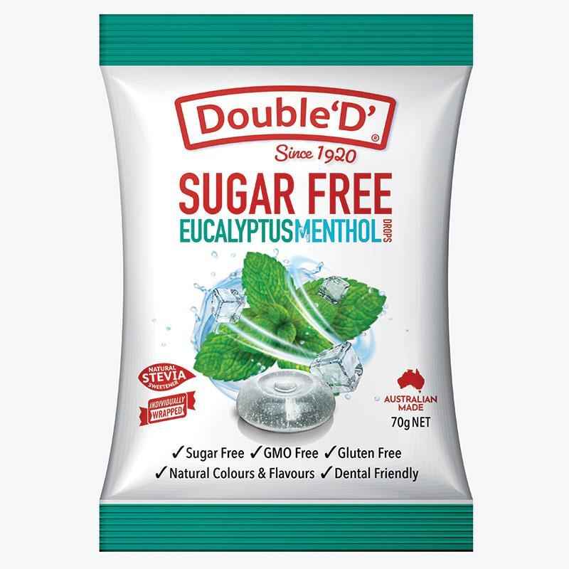 Double D Sugarfree Eucalyptus Menthol 70g